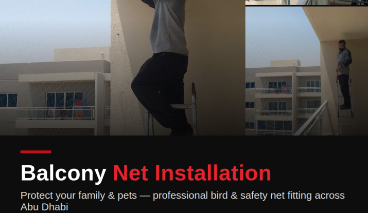 Pigeon Control Services in Abu Dhabi Using Net Installation